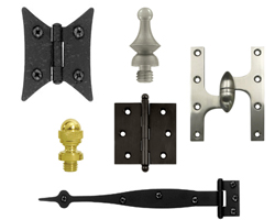 Cabinet Hinges and Cabinet Hinge Finials
